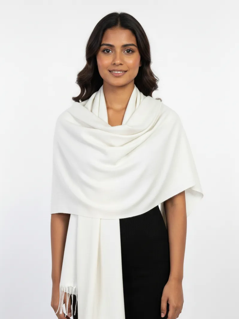 Pashmina Shawl - Cream